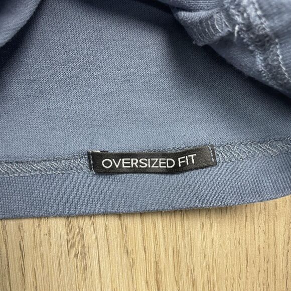 G-Star RAW Shirt Mens XL Blue Oversized Fit Just The Product Logo Tee Crewneck - Picture 5 of 10